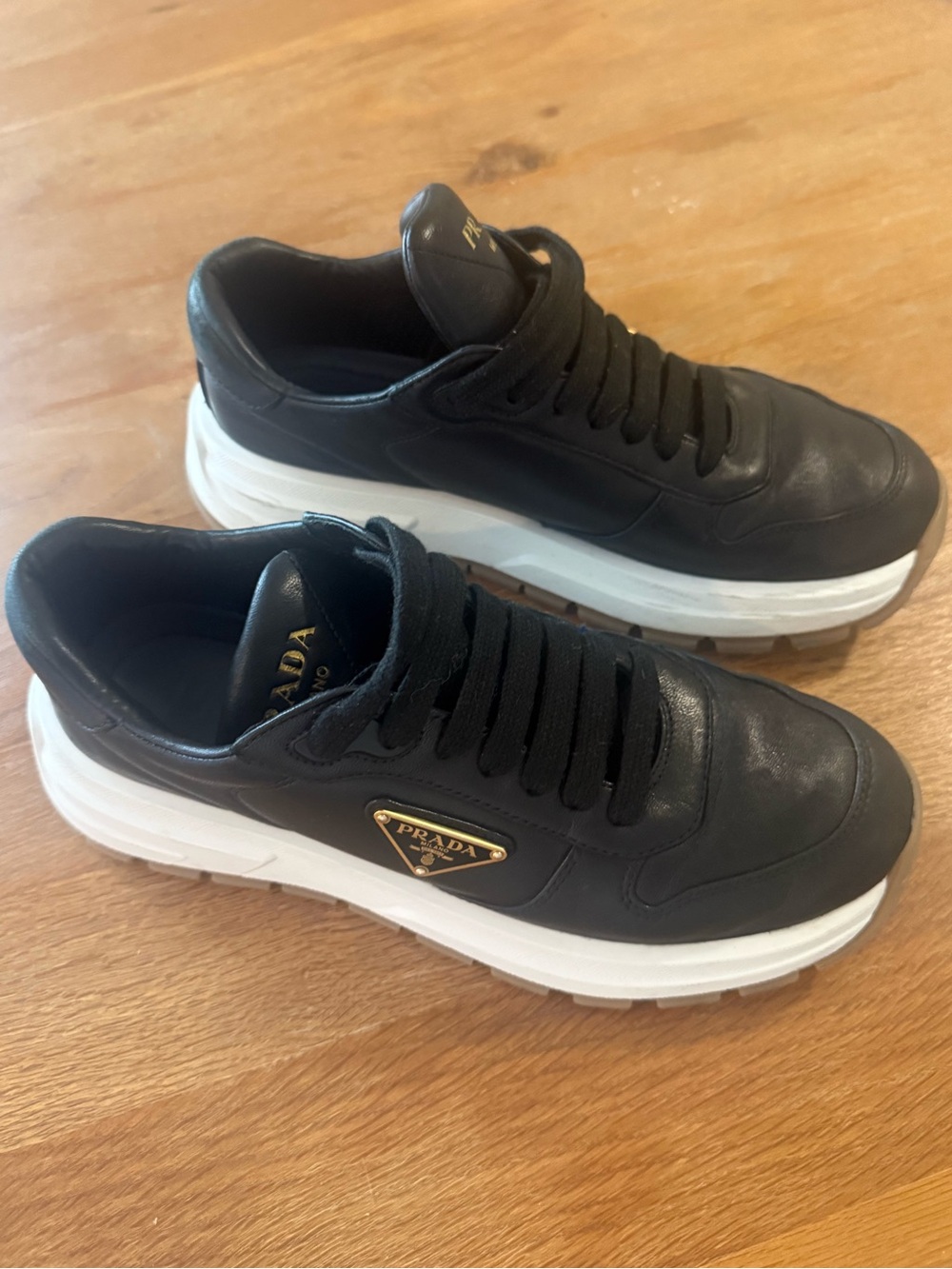Prada Prax 01 Leather Sneakers